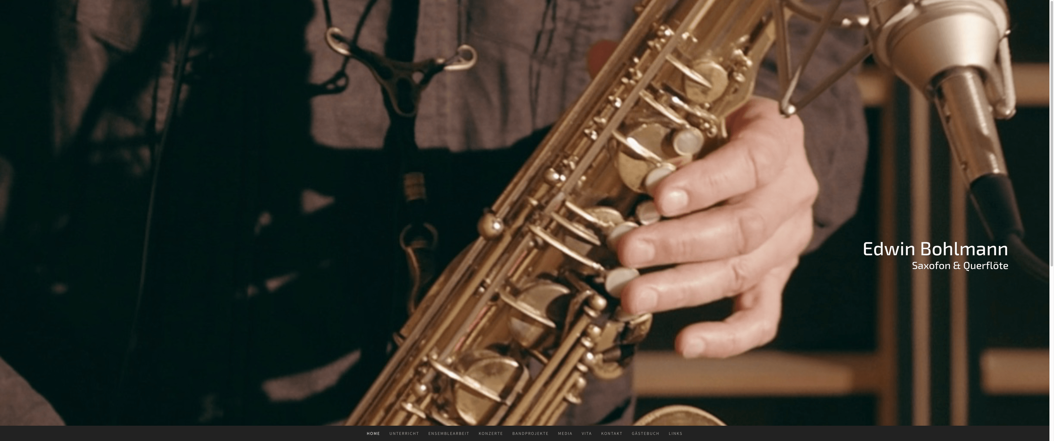 Edwin Bohlmann - Saxophon und Querflötenunterricht
